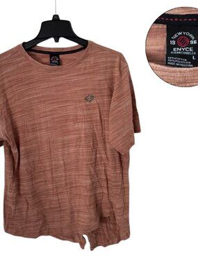 Enyce Large Brown Space Dye T-Shirt Tee